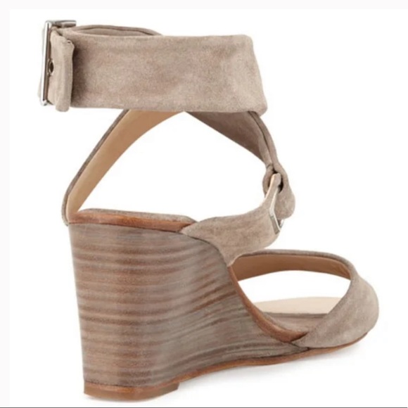 ✨NIB Rag & Bone Damien Wedge in Warm Grey Suede - Size 8 (38) - Picture 3 of 10